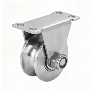 Juego de 4 Rodillos para Puerta con Ranura en V, Resistentes, con Soporte, Doble Rodamiento, Acero al Carbono Galvanizado, Lisos, Certificación CE, OEM Disponible - Product Image 3