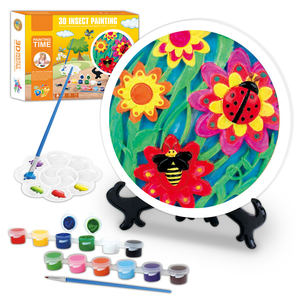 3D Insect World yeso pintura DIY rompecabezas juguetes Playhouse niños Doodle dibujo colorear Graffiti juguete - Product Image 4