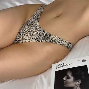 تخصيص شعار قطع الحرير ثونغ مريح ليوبارد قطعة واحدة قطع الليزر - Product Image 3