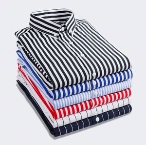 Chemise Homme Printemps-Automne I-0512 à Manches Longues, Coupe Slim Tendance, Col Montant, Respirante, Couleur Unie, Style Business Décontracté pour Adulte - Product Image 1
