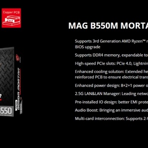 Nuevo mortero MSI/MSI B550M tres en uno en caja compatible con R3 R5 5600X 5800X - Product Image 5