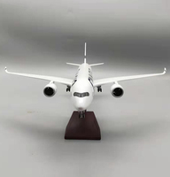 Modèle d'avion réaliste en résine ABS LED, Airbus A350 Finnair, échelle 1/142, éclairage contrôlé par le son, Android