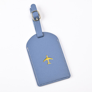 Étiquettes de bagages personnalisées en cuir PU avec nom, étiquette de <span class=keywords><strong>bagage</strong></span> imprimée <span class=keywords><strong>avion</strong></span>, logo de faveur de mariage, identificateur de bagages de voyage - Product Image 4