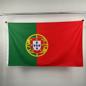 Drapeau <span class=keywords><strong>portugais</strong></span> personnalisé en polyester 3x5FT durable avec impression numérique, écologique et portable pour événements extérieurs et ambiance festive - Product Image 1