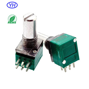 Yuwah เครื่องขยายเสียง9มม. 10K 20K 50K 100K สเตอริโอแบบหมุนเชิงเส้นโพเทนชิโอมิเตอร์คู่เทือกเขาแอลป์ RK097อัลฟา RD0902F PTD902 - Product Image 5