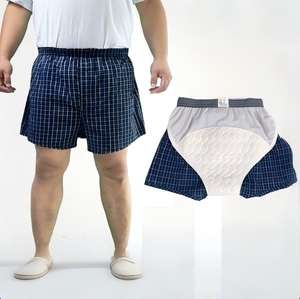 Caleçons d'incontinence double couche - Lavables, post-chirurgie, anti-fuites, respirants, <span class=keywords><strong>pour</strong></span> usage quotidien, <span class=keywords><strong>pour</strong></span> <span class=keywords><strong>hommes</strong></span> souffrant d'incontinence urinaire - Product Image 1