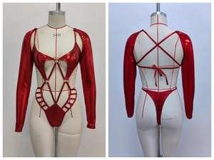 ชุดว่ายน้ำวันพีซสำหรับผู้หญิง ชุดคาร์นิวัล ชุดแฟนซี ชุดจูเวิร์ต ผลิตโดย Custom Carnival Monokini Monday Wear Carnival Mas Costume Jouvert Outfits Manufacturer - Product Image 3