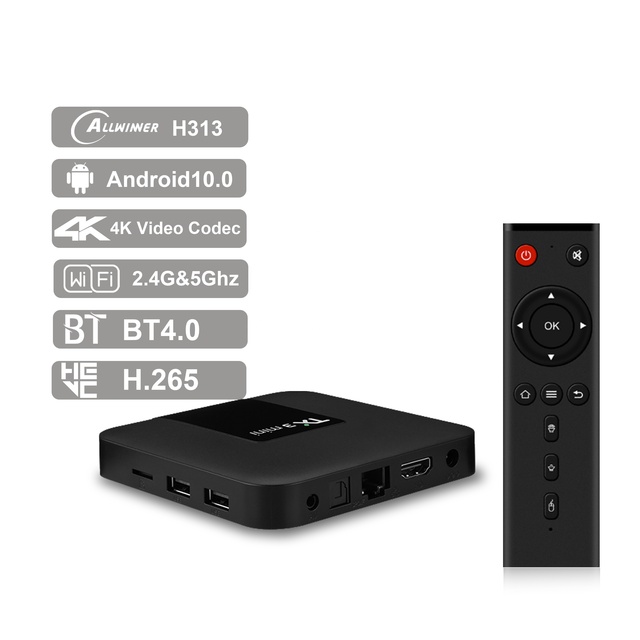 IHOMEMIX Hot Sale Tanix TX3 Mini TV Box Allwinner H313 4K Set-top Box 2GB RAM 16GB ROM Educational Android 10 TV Box