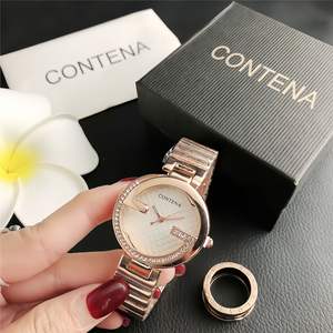 Nouvelle montre pour femme de luxe, étanche, avec mouvement à quartz, bracelet en alliage imitation crocodile, 38 mm, 20 mm - Product Image 5