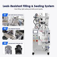 Machine d'emballage automatique verticale compacte pour poudres et granulés, multifonctionnelle, double usage, pour sachets et sticks