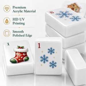 MeldVerse - Juego de Mahjong Americano de Lujo Estético, Acrílico Premium, 4 Jugadores, Personalizado, Duradero, Portátil, para Noches Familiares y Festivas - Product Image 2