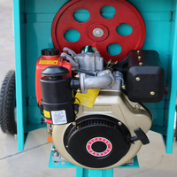 Mini bétonnière domestique CM400-4C avec moteur diesel refroidi par air de 6 CV, rendement élevé de 5-6 m³/h, garantie de 2 ans