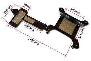 Chariot et présentoir de roue de moto en acier mobile Lee-Ding - Product Image 5