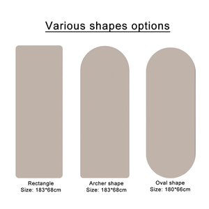 <span class=keywords><strong>Tapis</strong></span> <span class=keywords><strong>de</strong></span> yoga en caoutchouc PU noir avec kit d'haltères en silicone pour entraînement musculaire et fitness Pilates - Product Image 3