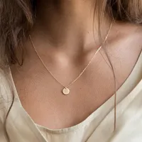 Collier pour femme EMANCO en acier inoxydable PVD, couleur or, à maillons géométriques multicouches, idéal pour le bureau ou les occasions spéciales