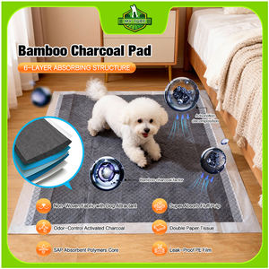 Almohadillas de Carbón de Bambú para Mascotas, Almohadillas Desechables para Perros, Almohadillas para Cachorros con Sistema de Bloqueo - Product Image 1