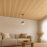 Panneau de plafond en PVC imitation bois, imperméable, décoratif, pour la décoration du plafond de la salle de bain à domicile