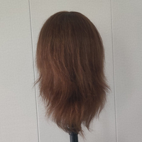 Tête de mannequin personnalisée en cheveux humains 100 % naturels pour la formation en coiffure, la formation en maquillage, les salons de beauté et les écoles de coiffure