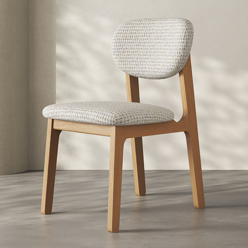 Madera natural - Chenilla beige, autoinstalable, removible y lavable.