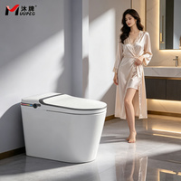 WC intelligent entièrement automatique de haute qualité, à poser au sol, avec évacuation en S, siège chauffant et télécommande – Meilleures ventes