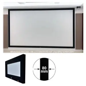 XYSCREEN 140 pouces pas d'écrans de projecteur à cadre fixe portables Style mural