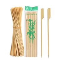 Vente en gros de brochettes jetables personnalisées en bambou, grandes, 100 brochettes Teppo en bambou pour barbecue