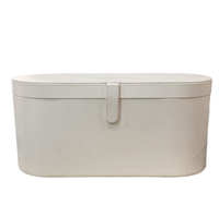 Boîte de rangement carrée en cuir PU à coque rigide de grande capacité sur mesure en gros, logo personnalisé, couleur pour boîte à cheveux supersonique