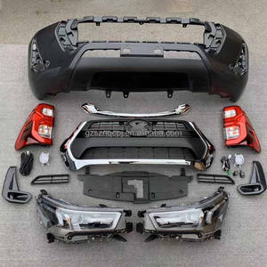Kit Completo de Conversión de Carrocería Frontal para Toyota Hilux 16-20, Actualización al Estilo Revo 2021 - Incluye Parachoques Delantero, Faros Delanteros - Product Image 3