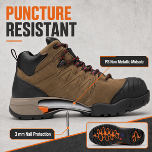 Bottes de travail de sécurité imperméables <span class=keywords><strong>EN</strong></span> ISO 20345 S7S avec embout composite, résistantes aux perforations, antidérapantes et résistantes à l'huile - Product Image 5