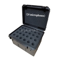 Étui de protection en plastique PE pour microphone, boîte de rangement pour équipement audio, étui pour microphone filaire portable