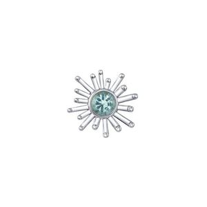 Lotus Personnalisé Or Massif 9K 14K 18K Pierre Naturelle Embouts Sans Filetage Labret Boucle d'Oreille à Enfouissement Bijoux de Piercing Fins Vente en Gros - Product Image 4