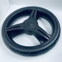 Roues et pneus de chariot en mousse plastique de 10 pouces, roulettes de chaise, roues de chariot