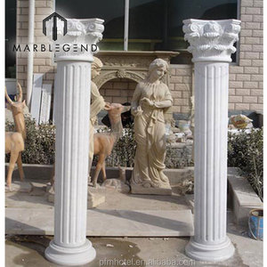 Décoratif extérieur En <span class=keywords><strong>Pierre</strong></span> Blanche <span class=keywords><strong>colonne</strong></span> romaine - Product Image 1