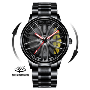 Svj Người Đàn Ông Sang Trọng Của Đồng Hồ Thương Hiệu Hàng Đầu Đồng Hồ Chống Thấm Nước Với Thực 3D Xe Bánh Xe Mô Hình Bmvv M4 Đồng Hồ Đeo Tay Có Tính năng Da Ban Nhạc - Product Image 5