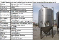 Cuve de Fermentation de Bière en Acier Inoxydable 1000L avec Enveloppe de Refroidissement et Réservoir sous Pression