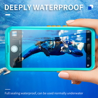SHELLBOX pochette sèche sous-marine étui de téléphone étanche et sac pour IPhone 12 à 15 pro max modèles 6.7 pouces avec protection d'écran intégrée