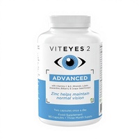 Formule végétalienne AREDS2 avancée pour adultes avec lutéine, zéaxanthine, vitamines C et E pour une meilleure vue - 90 jours d'approvisionnement (180 capsules)