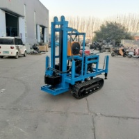 Vente directe du fabricant mini foreuse de puits d'eau hydraulique diesel à roues portable pour usage domestique