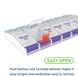 Sản Phẩm Nhựa Hộp Đựng Thuốc 7 Ngày Hàng Tuần Hộp Đựng <span class=keywords><strong>14</strong></span> Nút Hộp Đựng Thuốc - Product Image 4