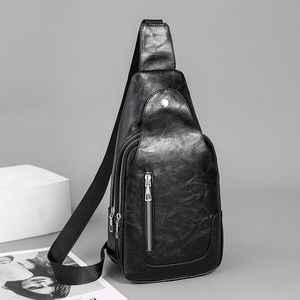 <span class=keywords><strong>Sac</strong></span> Poitrine Souple et <span class=keywords><strong>Antivol</strong></span> en PU, Tendance, Logo Personnalisé, pour Hommes et Femmes, Idéal Loisirs - Product Image 1