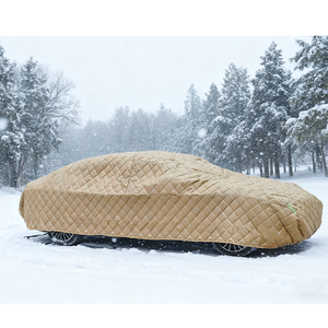Housse de voiture protectrice contre la grêle, imperméable, épaisse, en coton, anti-neige, pour accessoires d'hiver - Product Image 6