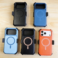 Étui de protection robuste 3-en-1 avec clip ceinture pour sports de plein air pour iPhone 18 16 15 Pro Max 17 Air