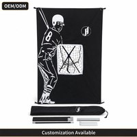 Filet de rebond de baseball JH OEM, filet de cible de lancer de softball 36x57 pouces 600D 24PLY PE pour l'entraînement en extérieur