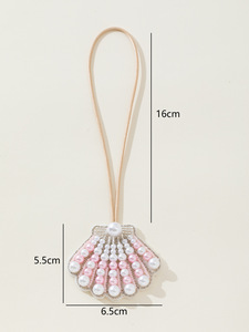 Pendentif Coquillage Rose Extravagant Modèle Seiko Bijoux Design Raffiné Bohème pour Fiançailles, Pendentif Bouteille d'Eau Naturelle - Product Image 2