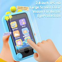 Téléphone Jouet Éducatif pour Enfants, Écran IPS 2,8 Pouces, Capteur CMOS avec Filtre MP3 MicroSD et Caméra, Apprentissage Interactif