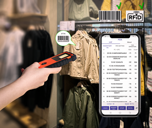 Di động màu xanh răng ISO18000-6C <span class=keywords><strong>UHF</strong></span> RFID Scanner 5600mAh dài phạm vi <span class=keywords><strong>UHF</strong></span> RFID <span class=keywords><strong>Reader</strong></span> cho hệ thống Android bán lẻ hàng tồn kho - Product Image 6