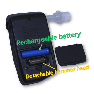 Atemalkoholsensor-<span class=keywords><strong>Tester</strong></span> mit Rettungs hammer Patentierter Alkohol <span class=keywords><strong>tester</strong></span> Alkohol <span class=keywords><strong>tester</strong></span> - Product Image 4