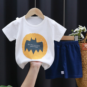 Nuovo Completo Estivo in Puro Cotone con Stampa Cartoon Personalizzata per Bambini e Ragazzi, Tuta da Jogging Estiva - Product Image 3