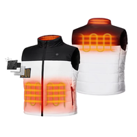 AQTQ vente en gros veste chauffante rechargeable USB manteaux légers pour hommes grandes tailles gilet chauffant chaud pour hommes