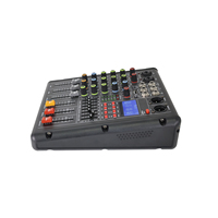 Console de mixage audio professionnelle à 4 canaux avec enregistrement USB Bluetooth et alimentation fantôme 48V